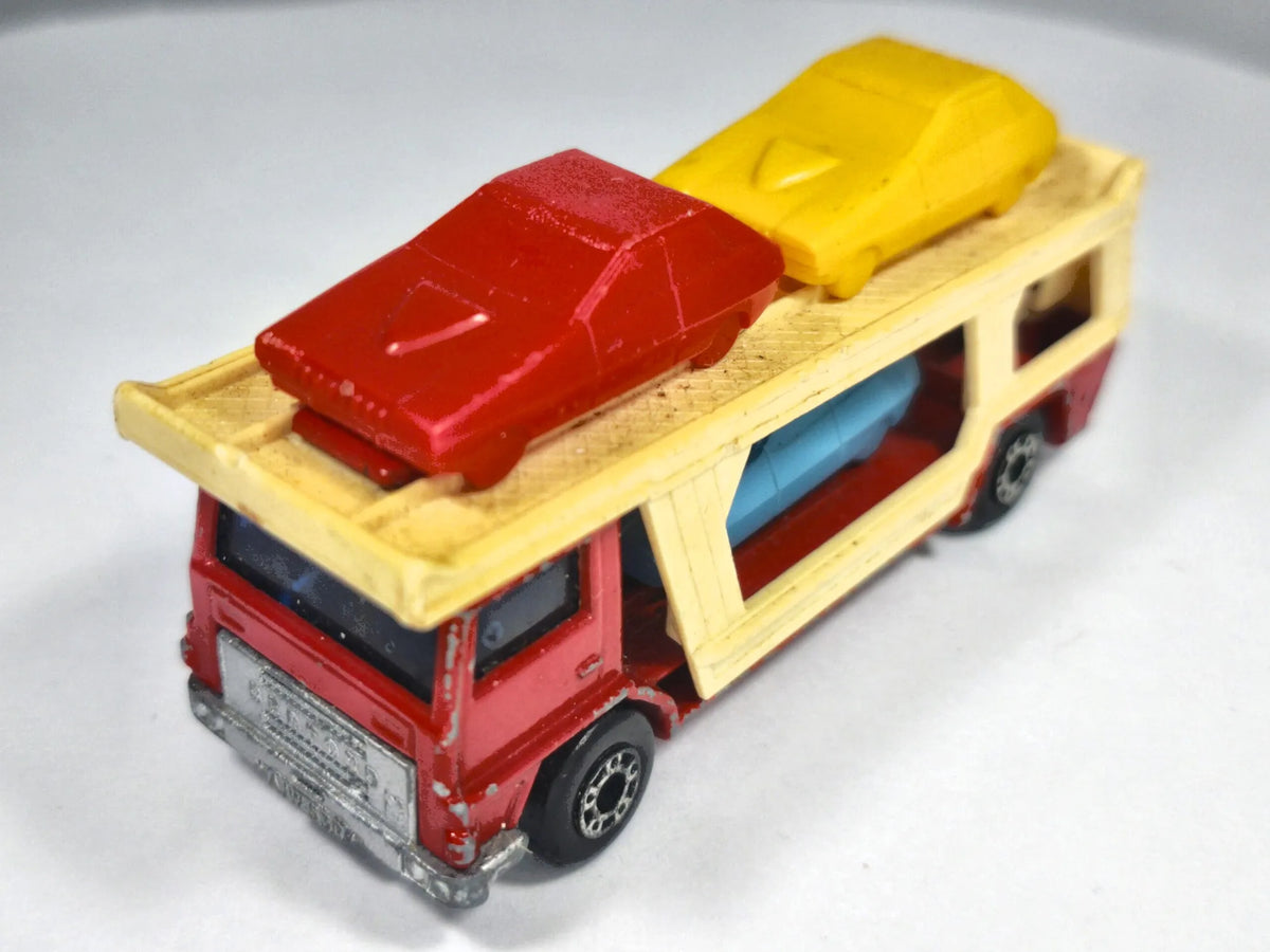 BEDFORD SUPERFAST CAR TRANSPORTER, Matchbox 1976, NO.11, Czerwony, 1:76 – zdjęcie 2
