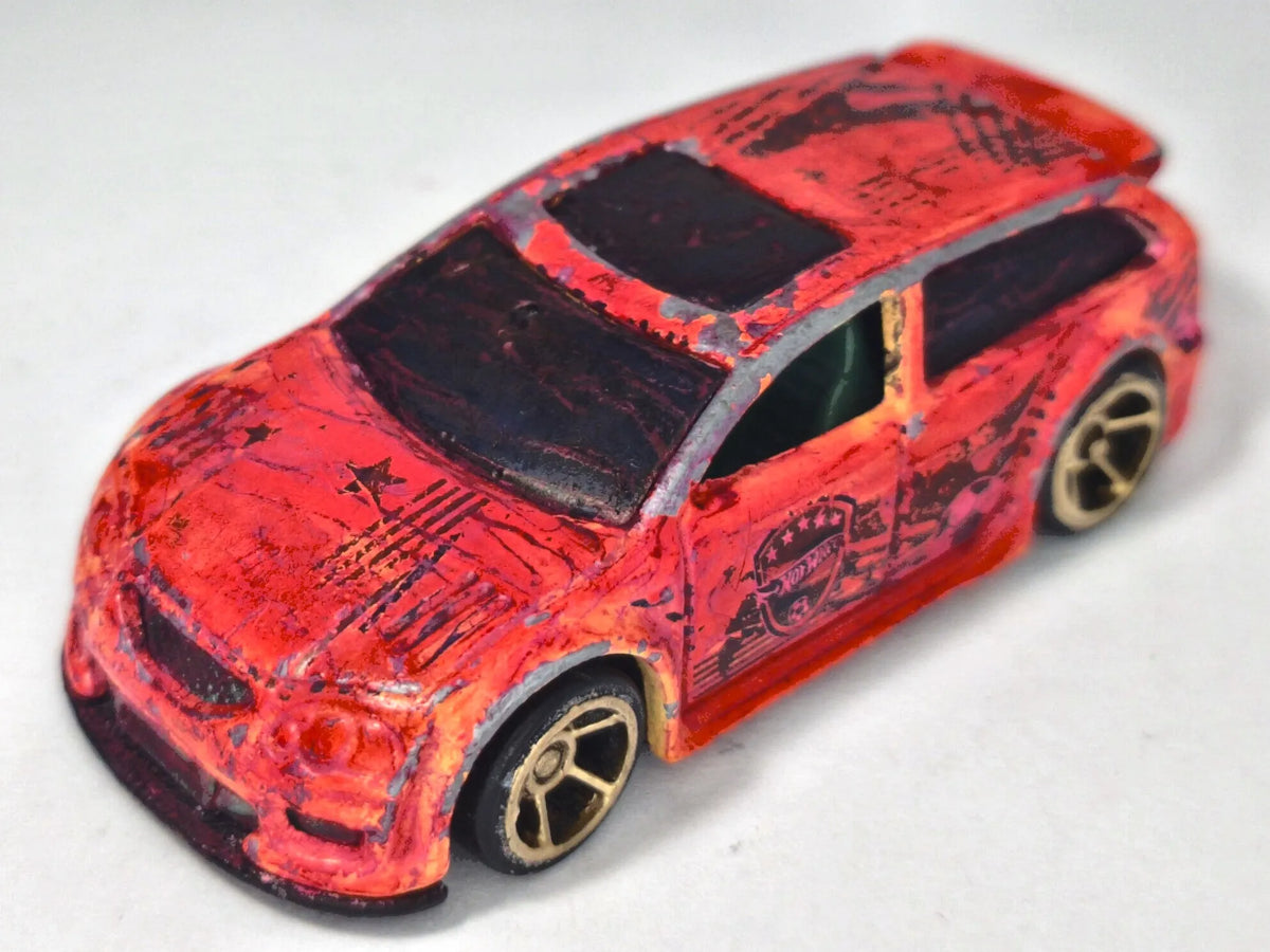 AUDACIOUS, Hot Wheels 2002, Die cast, Jaskrawy czerwony, 1:64, Resoraki – zdjęcie 2