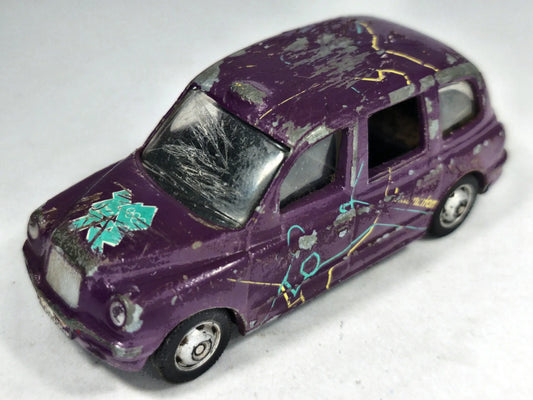 TX1 TAXI London Taxi Corgi 2007 Fioletowy 1:53 – zdjęcie 2