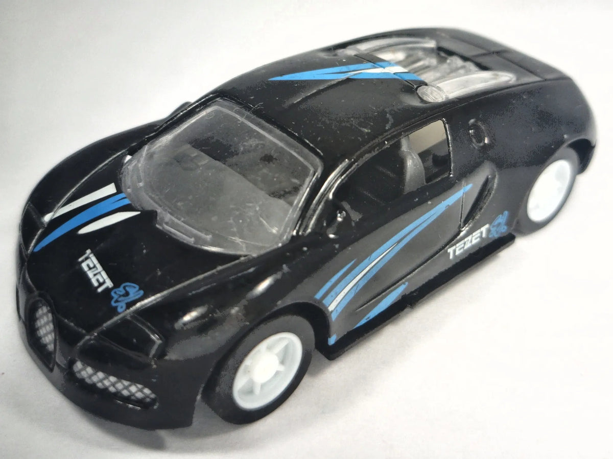 Jak Bugatti Veyron, SV. TEZET, Die cast, Czarny, 1:64, Resoraki – zdjęcie 2