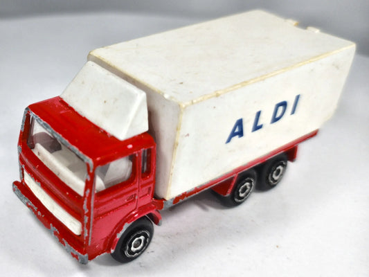 Berliet Majorette 1:100 Made in France Ciężarówka ALDI Luzak Czerwony – zdjęcie 2
