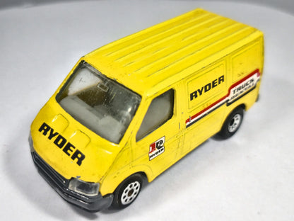 FORD TRANSIT, Matchbox 1986, Die cast, Żółty, 1:54, Resoraki – zdjęcie 2