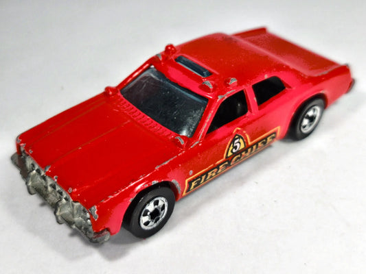 DODGE MONACO FIRE CHIEF Straż pożarna Yatming 1977 Czerwony 1:70 2xMetal – zdjęcie 2
