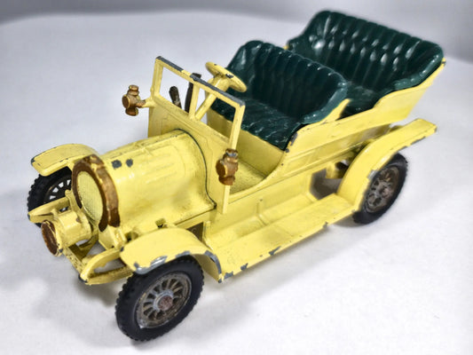 1904 SPYKER Models of Yeasteryear Matchbox 1974 Żółty 1:43 Made in England – zdjęcie 2