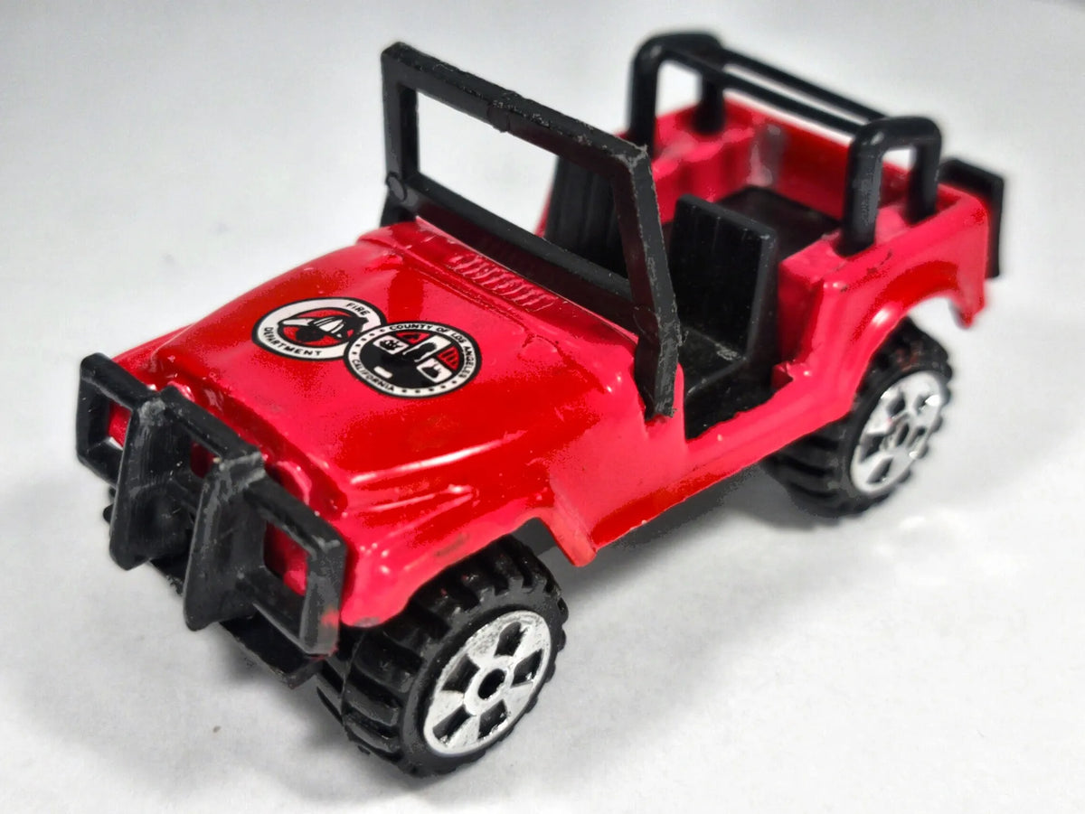 JEEP CJ STRAŻ POŻARNA Unbranded Czerwony 1:55 – zdjęcie 2