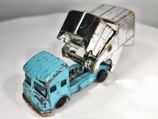 Śmieciarka REFUSE VAN Husky '60 Błękitny 1:56 Made in Gt Britain – zdjęcie 2
