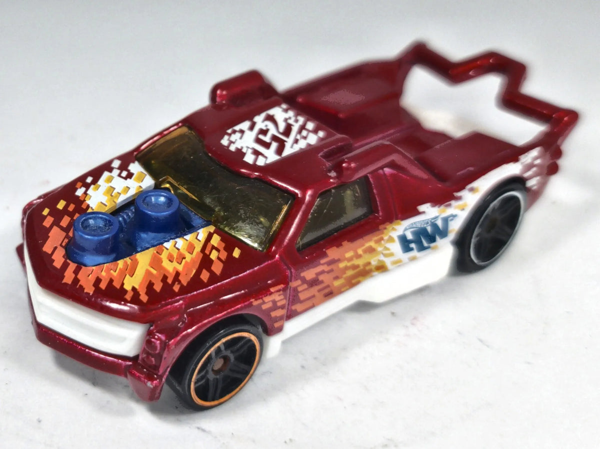 Fig Rig Hot Wheels 2012 HW CITY 1:64 Luzak Bordowy – zdjęcie 2