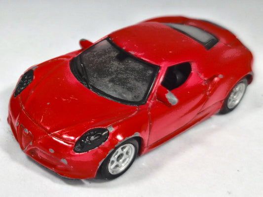 Alfa Romeo 4C Welly 1:64 Luzak Czerwony – zdjęcie 2