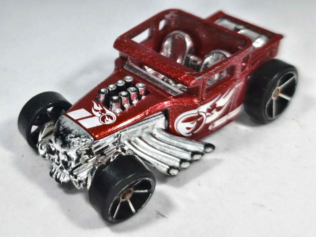 Bone Shaker Hot Wheels 1974 Treasure Hunt 1:64 Hot Rod Luzak Czerwony TH – zdjęcie 2