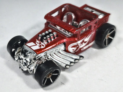 Bone Shaker Hot Wheels 1974 Treasure Hunt 1:64 Hot Rod Luzak Czerwony TH – zdjęcie 2