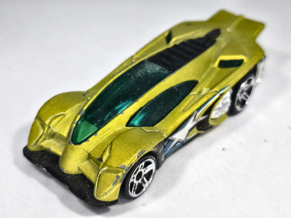 Side Draft Hot Wheels 2001 Złotozielony 1:64 – zdjęcie 2