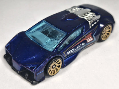 ZOTIC POLICE, Hot Wheels 2002, Die cast 56361, Niebieski, 1:64, Resoraki – zdjęcie 2