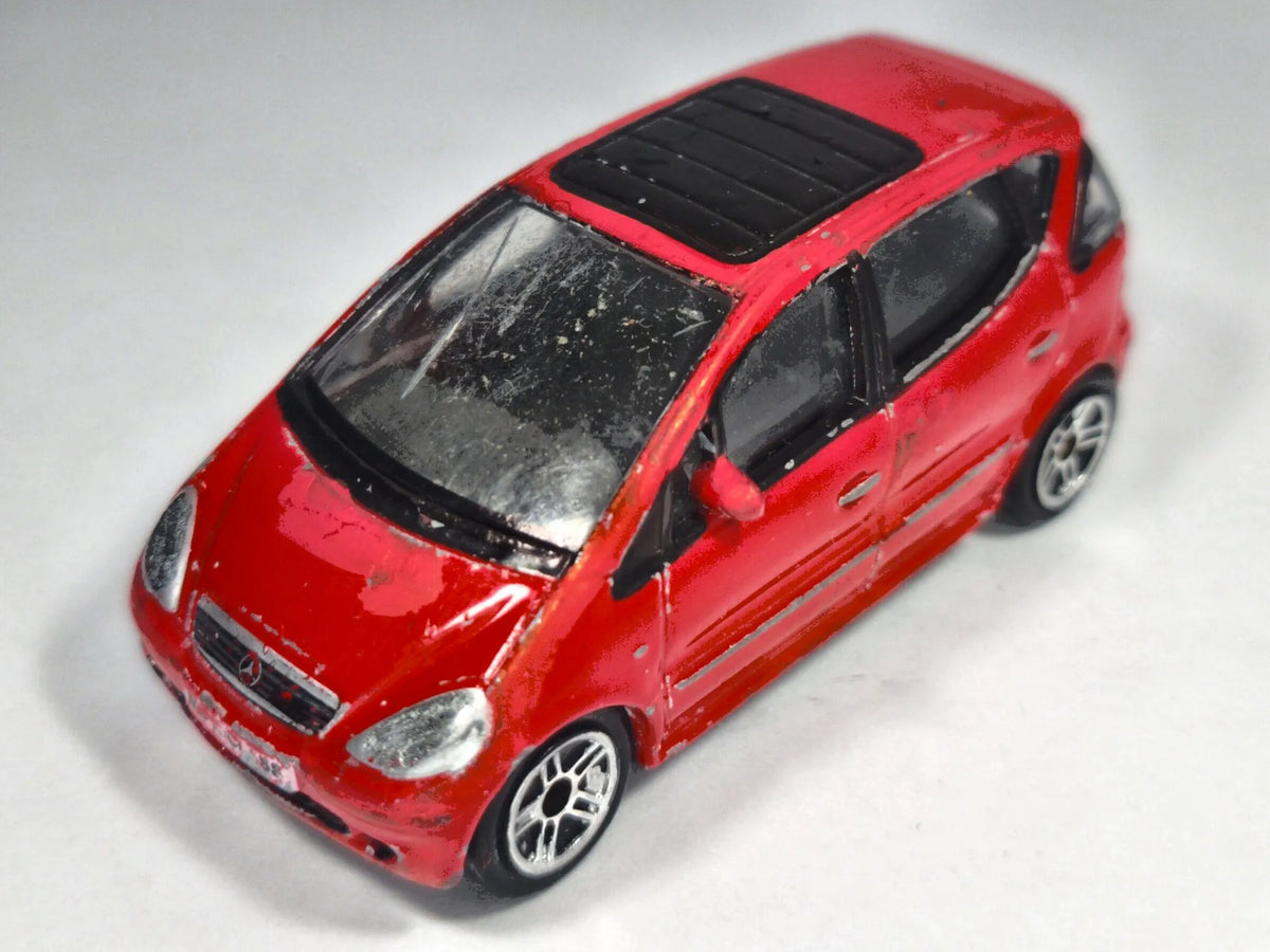 MERCEDES-BENZ A-CLASS, Realtoy, Die cast, Czerwony, 1:56, Resoraki – zdjęcie 2