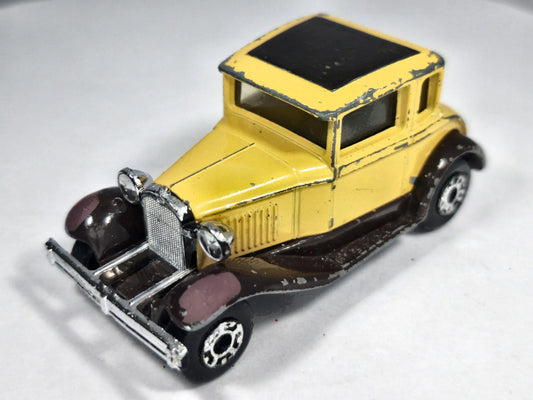 Model A Ford Superfast Matchbox 1979 Żółty 1:53 Made in England – zdjęcie 2