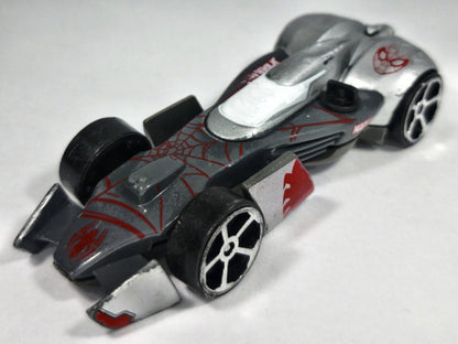 SPIDER-MAN MARVEL SERIES, Majorette 2007, REF:282D, Srebrny, 1:64, Resoraki – zdjęcie 2