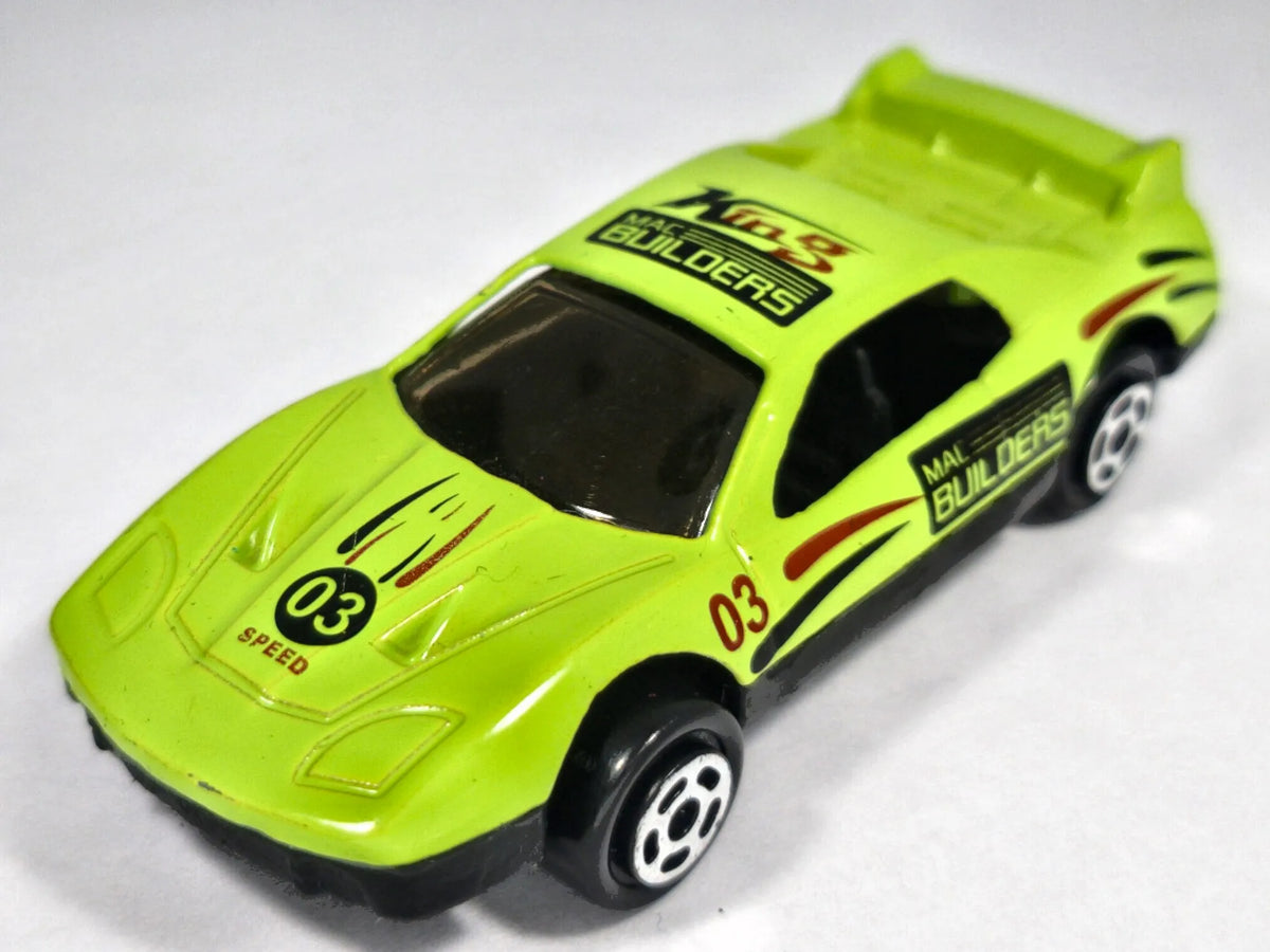 SAMOCHÓD SPORTOWY MAC BUILDERS #03 Unbranded Limonkowy 1:64 – zdjęcie 2
