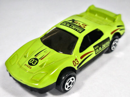 SAMOCHÓD SPORTOWY MAC BUILDERS #03 Unbranded Limonkowy 1:64 – zdjęcie 2