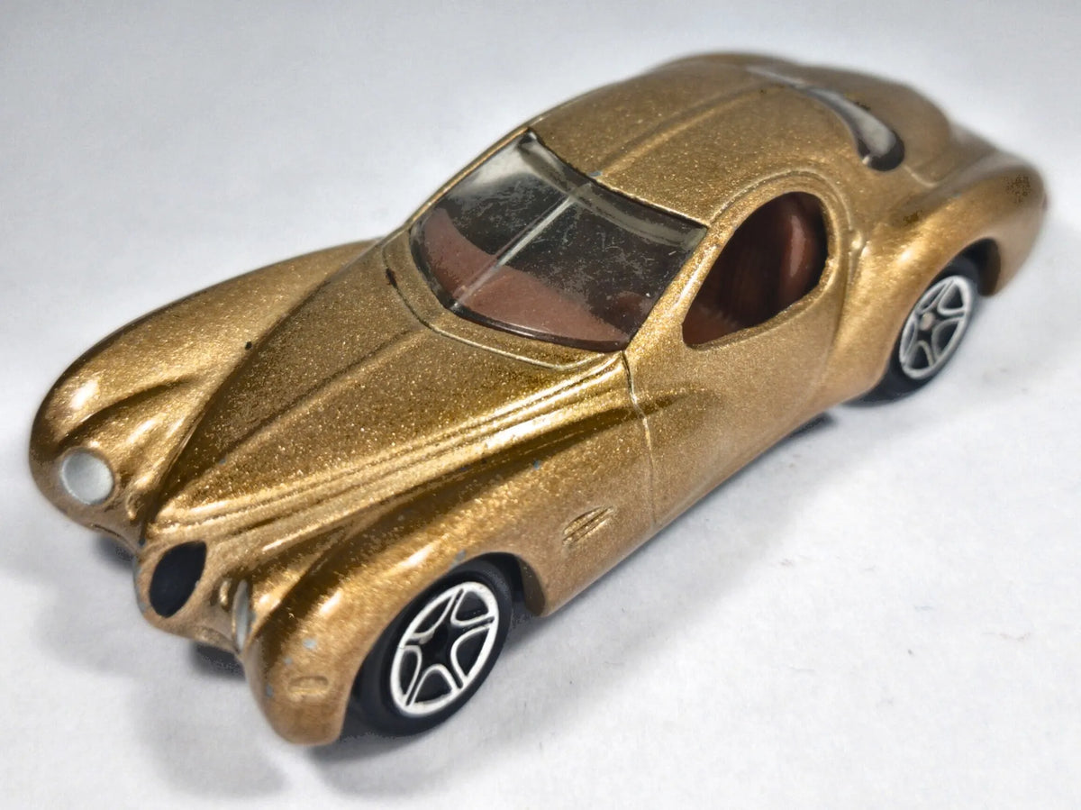 CHRYSLER ATLANTIC, Matchbox 1997, Die cast, Złoty, 1:64, Resoraki – zdjęcie 2
