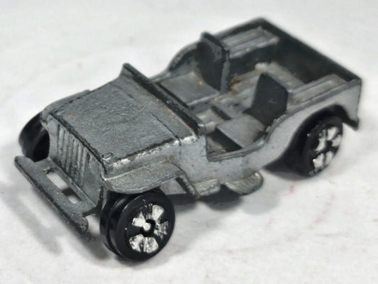 Willys Mb Jeep Wojsko Playart 1975 Srebrny 1:72 Made in United States – zdjęcie 2