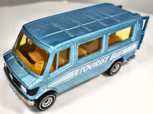 MERCEDES-BENZ 208 TOURIST BUS SIKU '70 Błękitny 1:47 Made in West Germany – zdjęcie 2