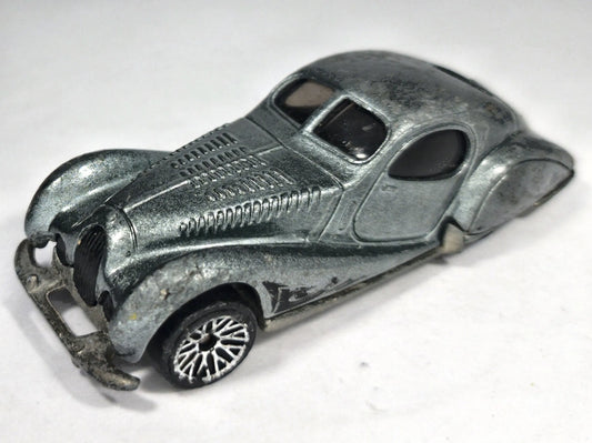 TALBOT LAGO T150C SS TEARDROP COUPE Klasyk 1987 Srebrny ZAMAK 1:43 2xMetal – zdjęcie 2