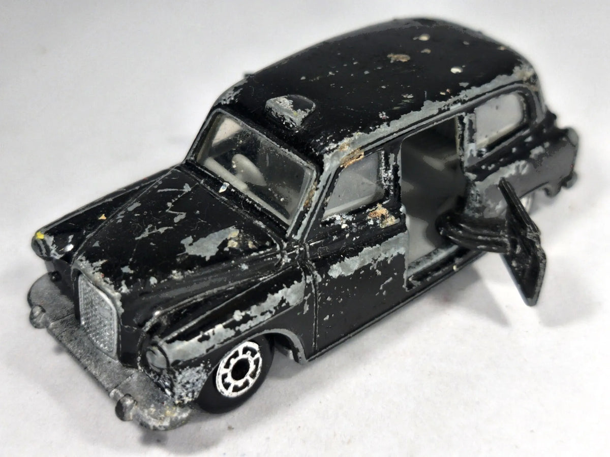 TAXI FX4R Matchbox 1986 Czarny 1:60 2xMetal – zdjęcie 2