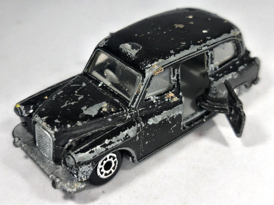 TAXI FX4R Matchbox 1986 Czarny 1:60 2xMetal – zdjęcie 2
