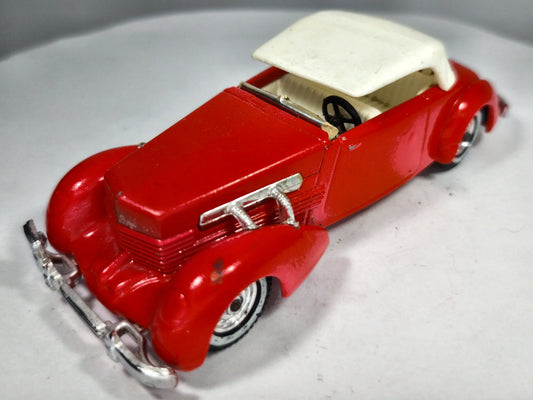 1937 Cord Model 812 Convertible Phaeton Matchbox 1978 1:43 Made in England – zdjęcie 2