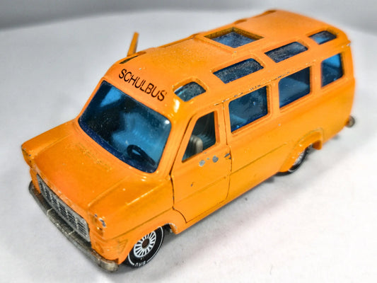 FORD TRANSIT School Bus SIKU '70 Pomarańczowy 1:55 Made in Germany 2xMetal – zdjęcie 2