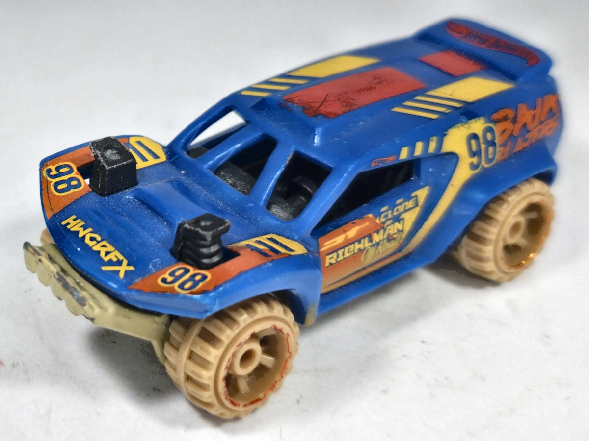 Dune Crusher Hot Wheels 2013 1:64 Buggy HWGRFX 98 Luzak Niebieski – zdjęcie 2