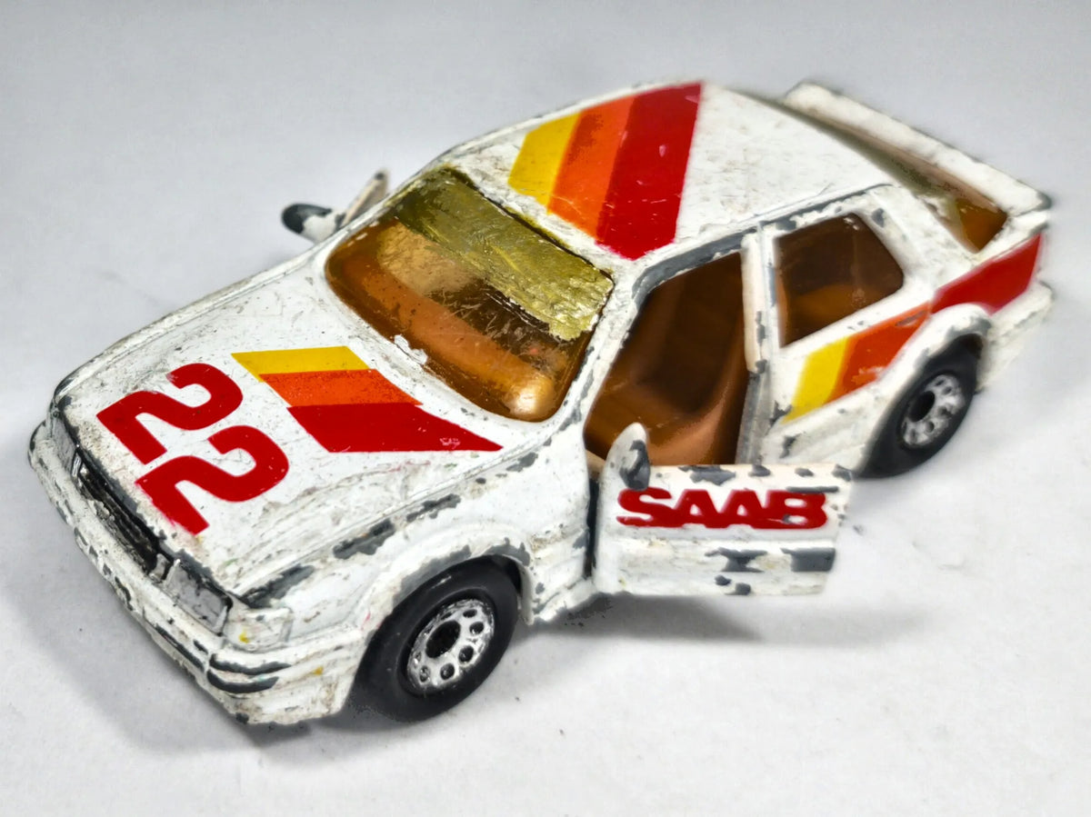 SAAB 9000 TURBO Matchbox 1987 Biały 1:61 – zdjęcie 2
