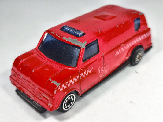 DODGE B-SERIES, STRAŻ POŻARNA, Summer 1986, Die cast TG-883, Czerwony, 1:64 – zdjęcie 2