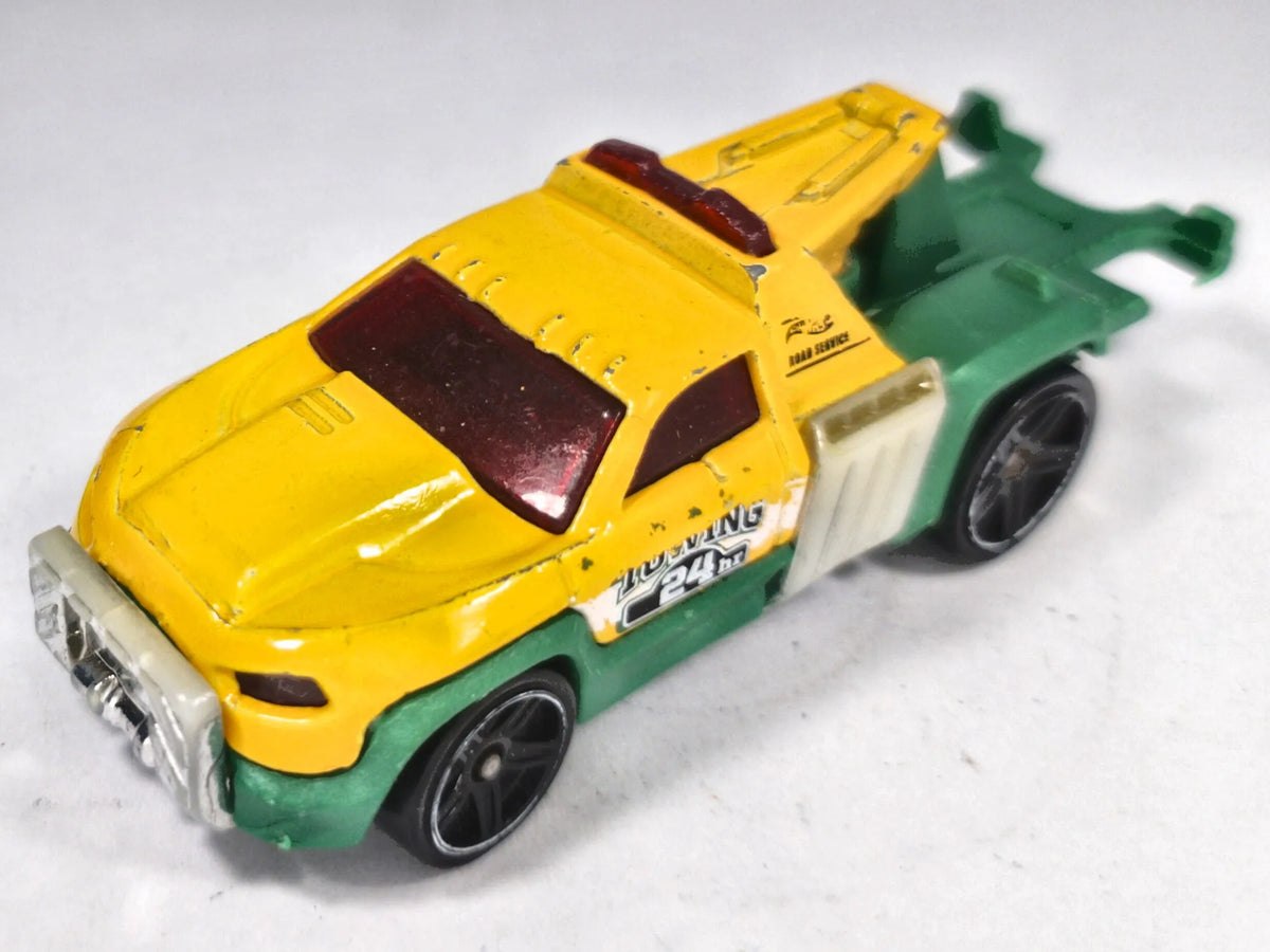Repo Duty Hot Wheels 2012 1:64 Luzak Żółty Pomoc drogowa – zdjęcie 2
