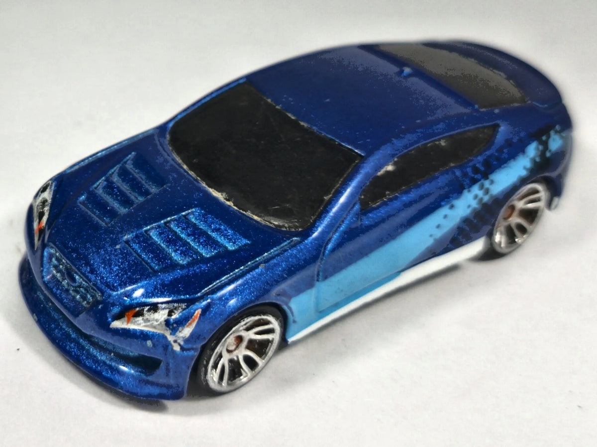 Hyundai Genesis Coupe Hot Wheels 2011 1:60 Luzak Niebieski – zdjęcie 2