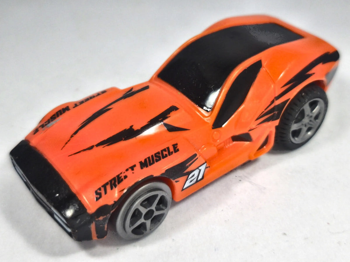 STREET MUSCLE, Bburago, Die cast 2136, Pomarańczowy, 1:64, Resoraki – zdjęcie 2