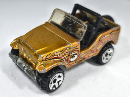 Jeep Scrambler Hot Wheels 1980 1:64 5 Luzak Złoty 2xMetal – zdjęcie 2