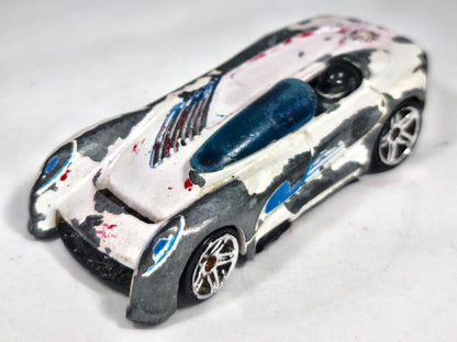 Monoposto Hot Wheels 2000 Biały 1:64 Vintage – zdjęcie 2