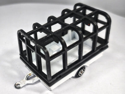 Cage Trailer Majorette '80 Biały 1:64 Made in France – zdjęcie 2