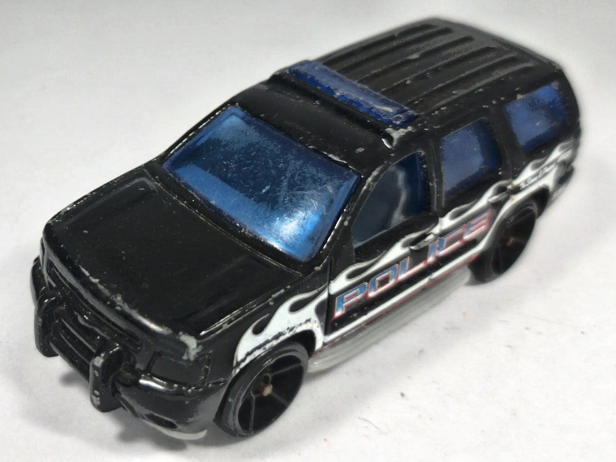 Chevrolet Tahoe Hot Wheels 2006 1:64 POLICE Luzak Czarny Policja – zdjęcie 2