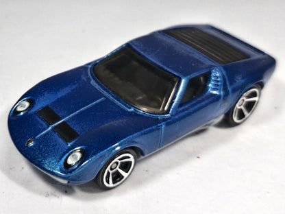 '71 LAMBORGHINI MIURA P400SV Hot Wheels 2017 Niebieski 1:64 – zdjęcie 2