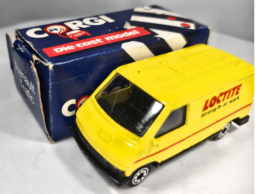RENAULT TRAFIC Corgi '80 Żółty 1:60 Made in Great Britan – zdjęcie 2