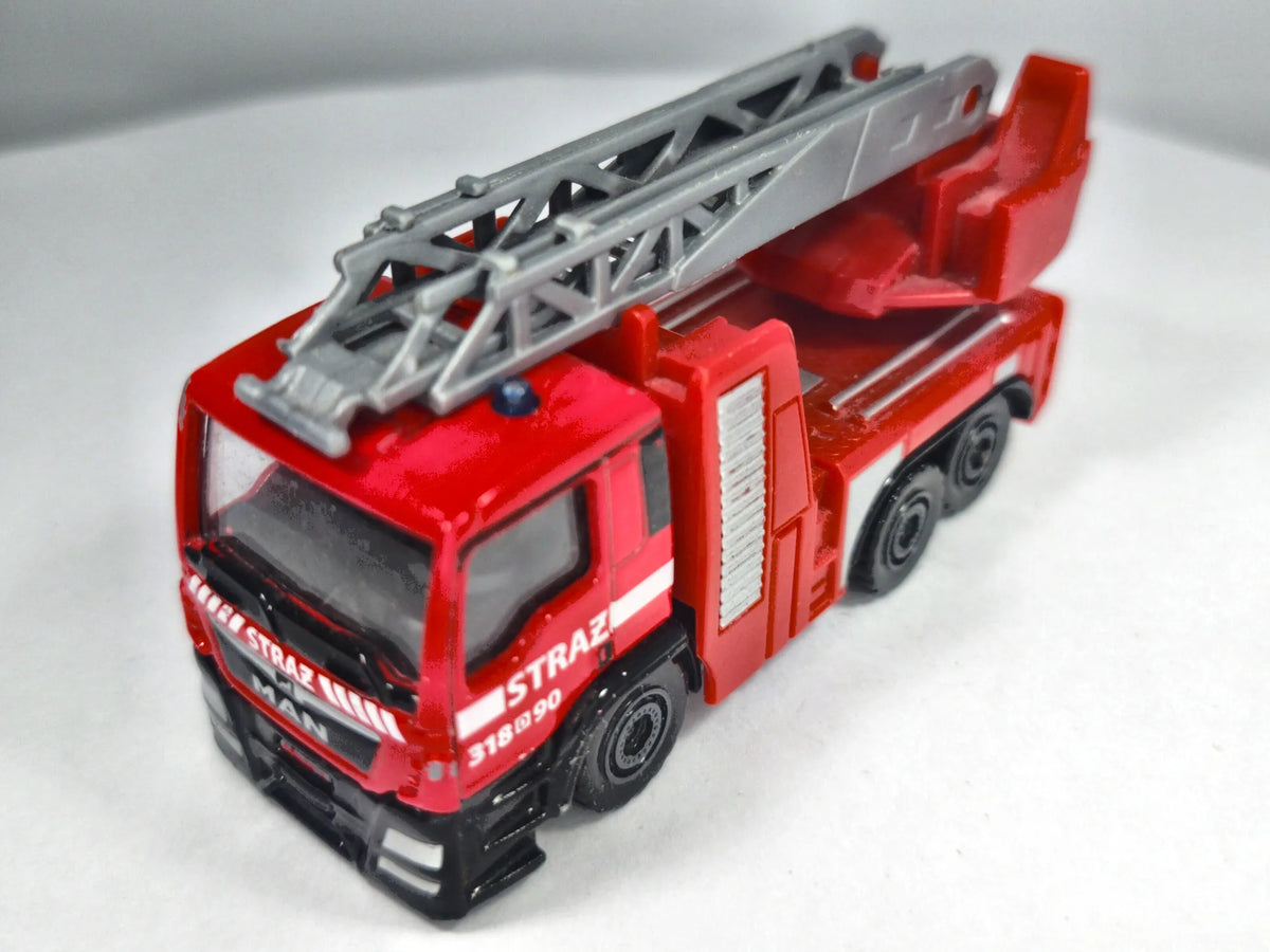 MAN TGS, STRAŻ POŻARNA, Majorette, Die cast REF:299F Czerwony 1:87 Resoraki – zdjęcie 2