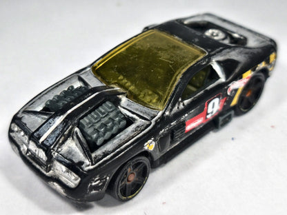 Turbo Flame Mainline Hot Wheels 2004 Czarny 1:64 – zdjęcie 2