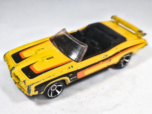 '70 Pontiac Gto Hot Wheels 2003 1:64 455 Luzak Żółty Muscle Car – zdjęcie 2
