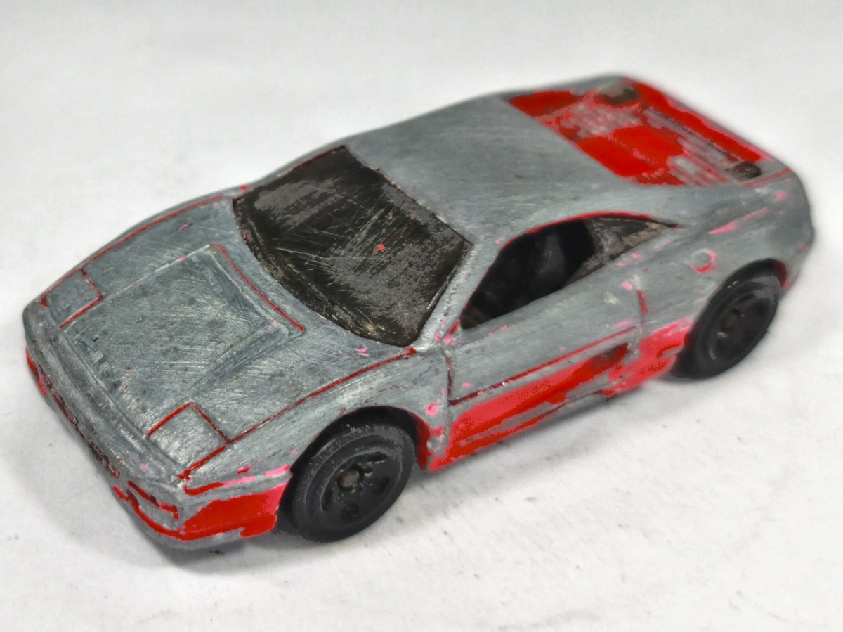 Ferrari F355 Challenge Hot Wheels 1989 1:64 Luzak Srebrny – zdjęcie 2