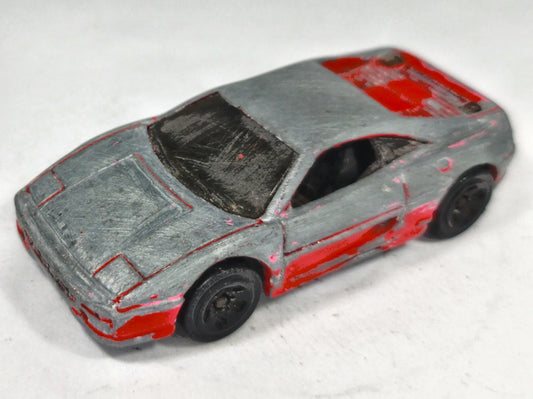 Ferrari F355 Challenge Hot Wheels 1989 1:64 Luzak Srebrny – zdjęcie 2