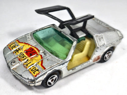 TURBO BMW Majorette 1976 Srebrny 1:60 Made in France – zdjęcie 2
