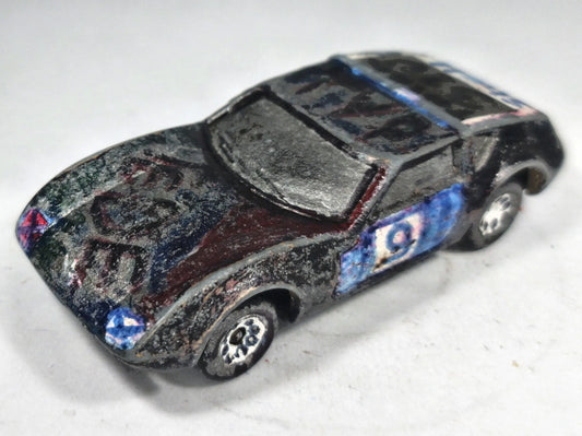 SUPER GT BR 15/16 Matchbox 1985 1:64 Luzak Czarny Custom Model – zdjęcie 2