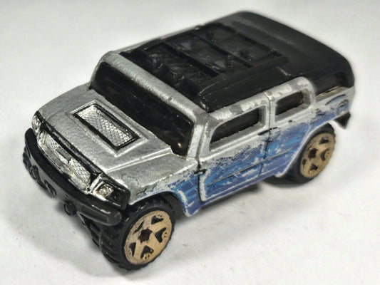 Rockster Majorette 1:72 Made in France Luzak Srebrny Hummer H2 – zdjęcie 2