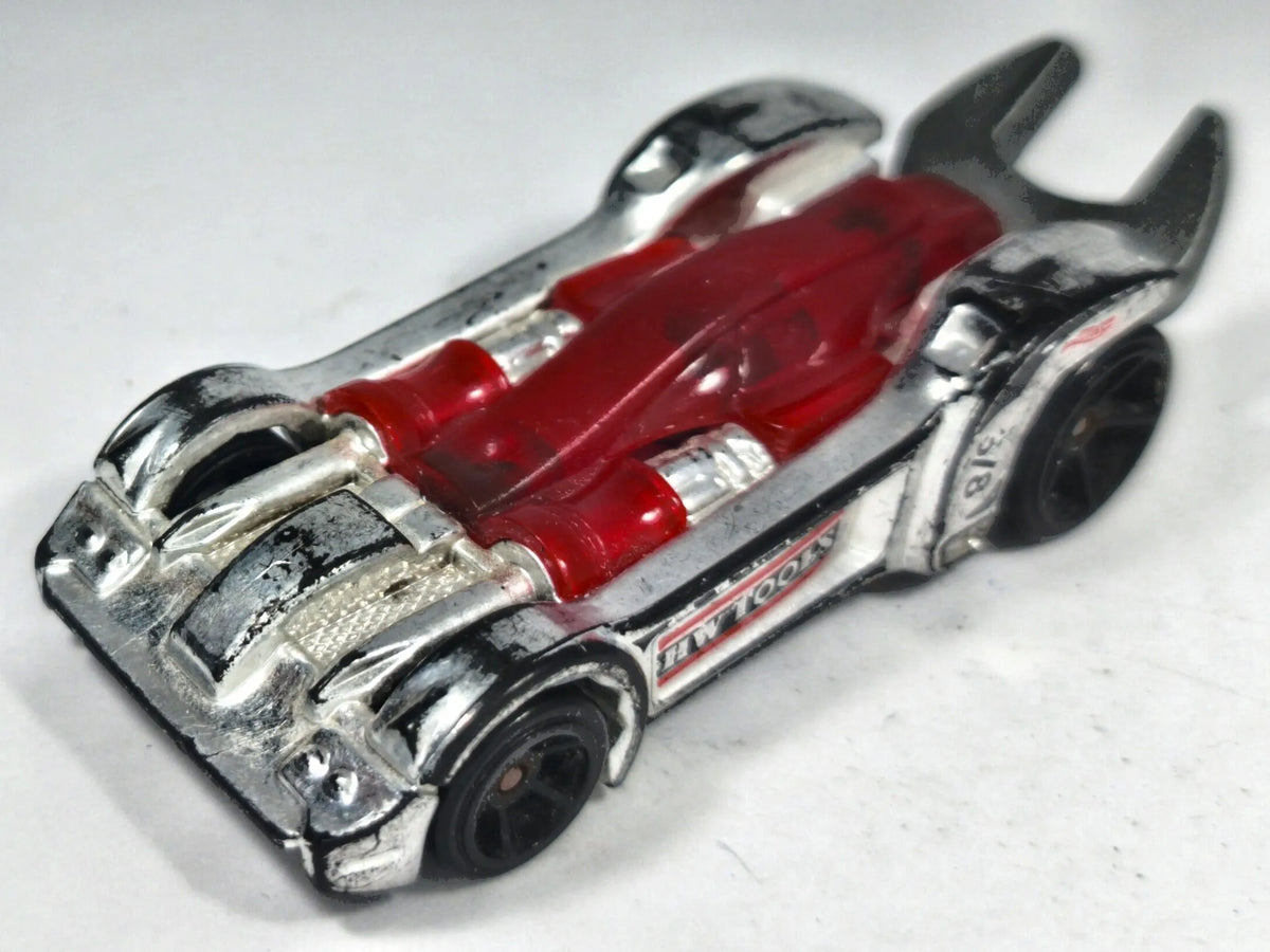 Tooligan Hot Wheels 2009 HW Tools 1:64 Luzak Srebrny – zdjęcie 2
